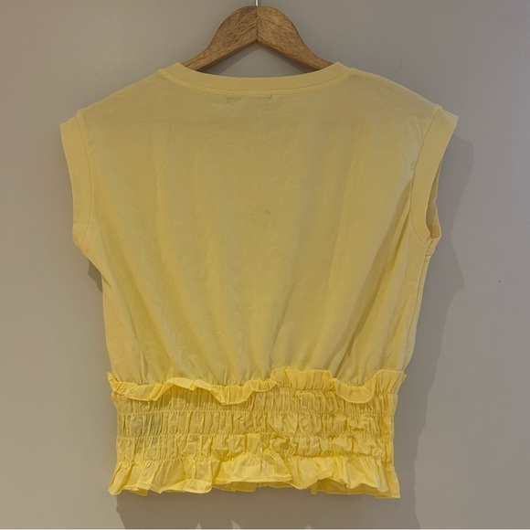 Suzy shier summer yellow top -size S - Picture 2 of 6